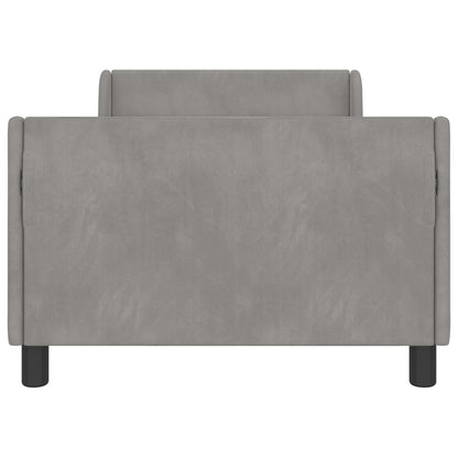 Struttura letto bambini con testata Grigio chiaro 90 x 200 cm
