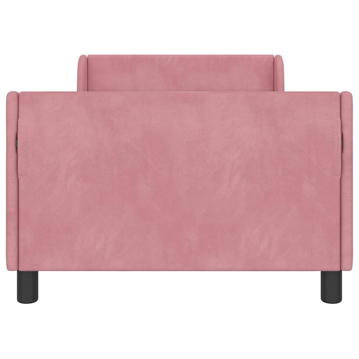 Struttura letto bambini con testata Rosa 90 x 200 cm Velluto