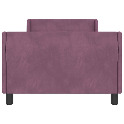 Struttura letto bambini con testata Viola 90 x 200 cm Velluto
