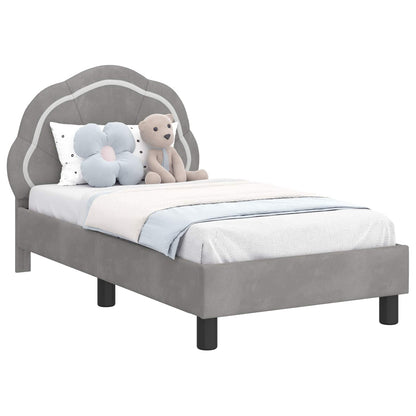 Struttura letto per bambini con testata Grigio chiaro