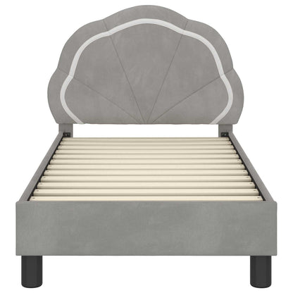 Struttura letto per bambini con testata Grigio chiaro