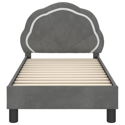Struttura letto per bambini con testata Grigio scuro