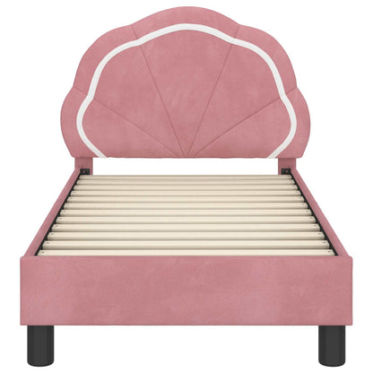 Struttura letto per bambini con testata Rosa 70 x 140 cm