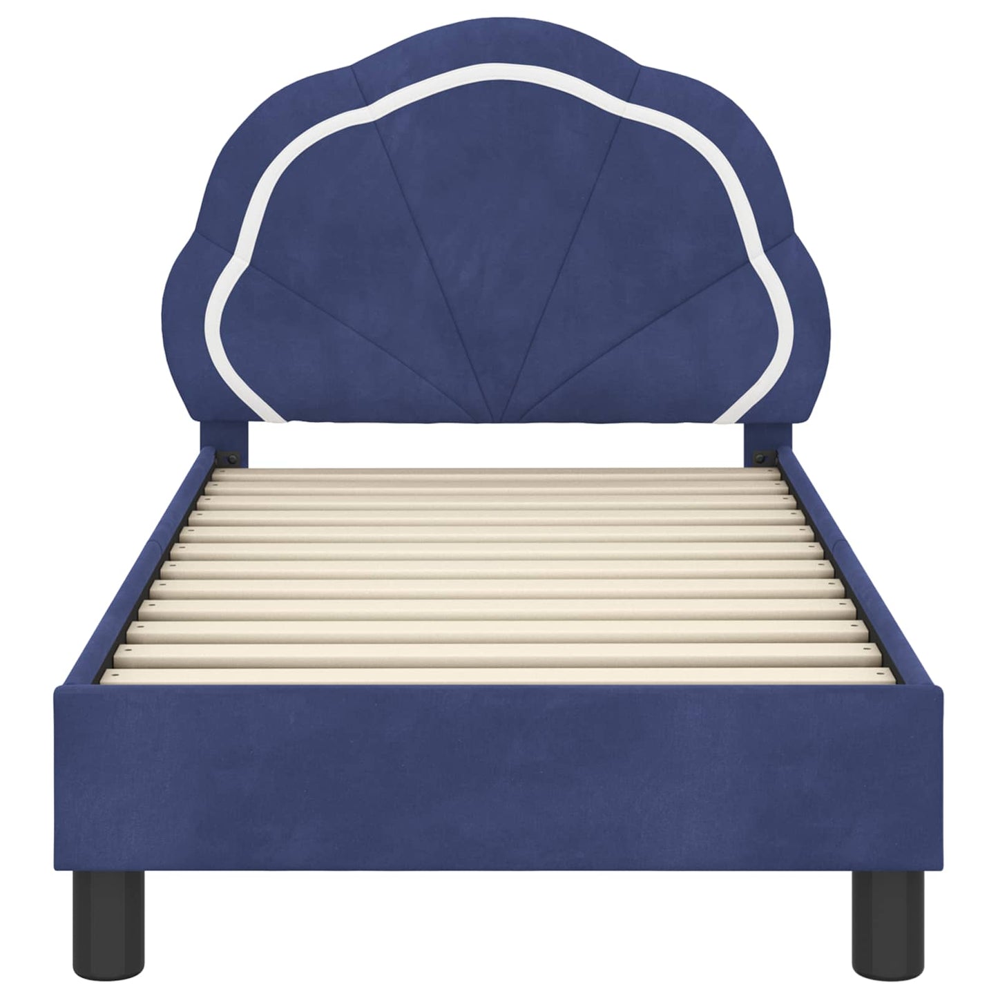 Struttura letto per bambini con testata Blu Polizia 70 x 140 cm