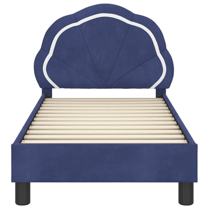 Struttura letto per bambini con testata Blu Polizia 70 x 140 cm