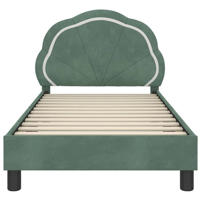 Struttura letto bambini con testata Verde Mare 80 x 160 cm