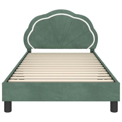 Struttura letto bambini con testata Verde Mare 80 x 200 cm