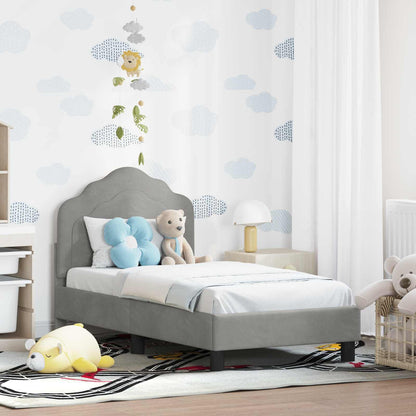 Struttura letto per bambini con testata Grigio chiaro