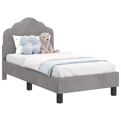 Struttura letto per bambini con testata Grigio chiaro