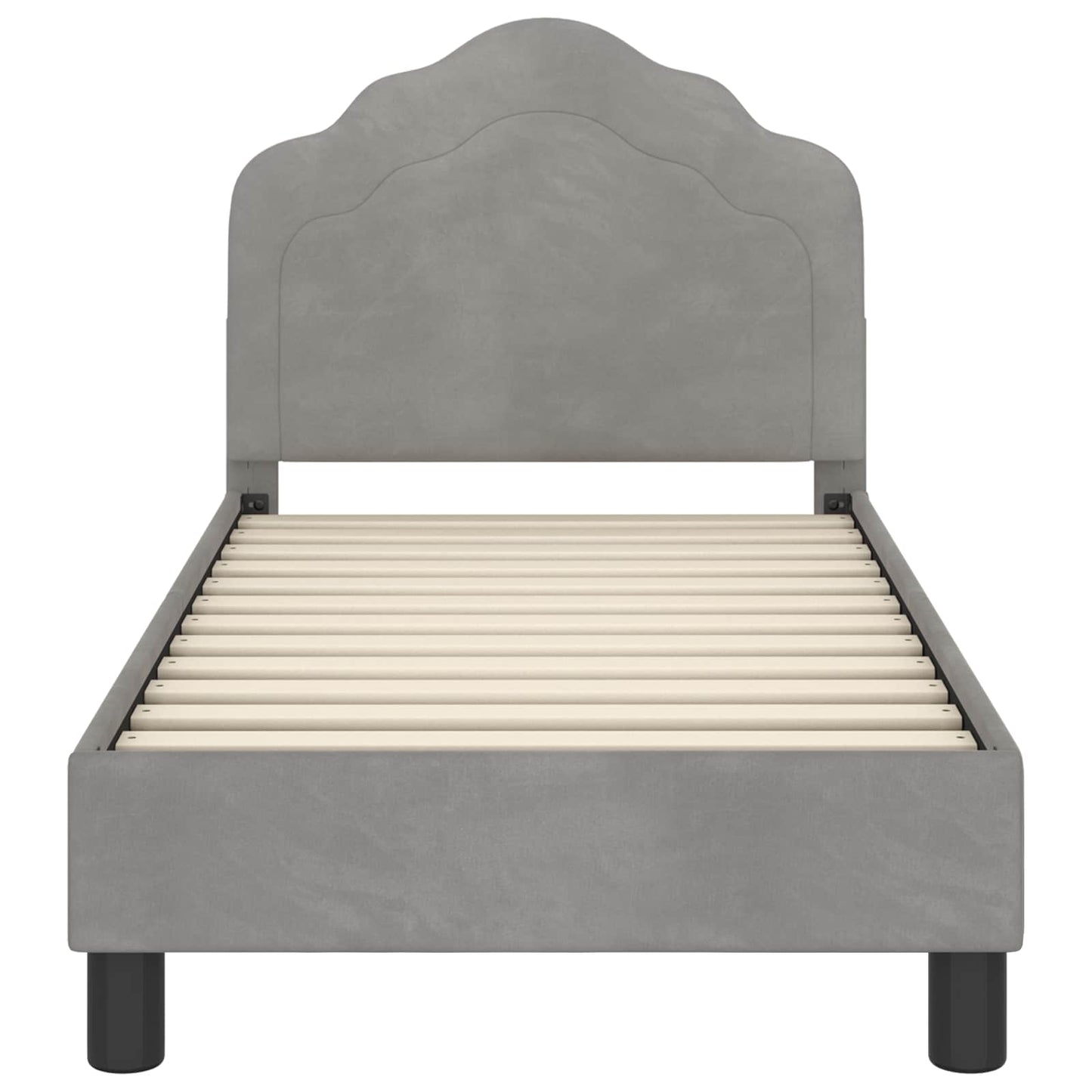 Struttura letto per bambini con testata Grigio chiaro
