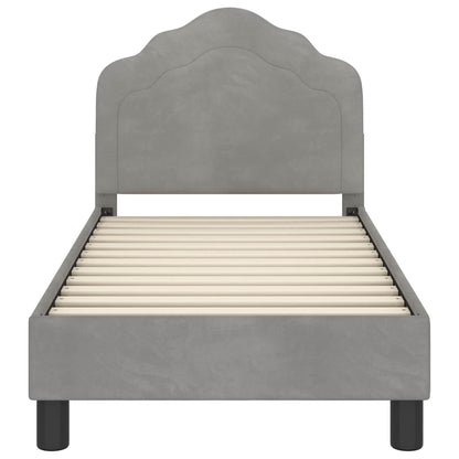 Struttura letto per bambini con testata Grigio chiaro