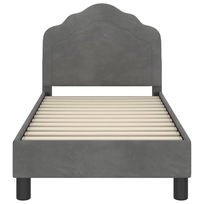 Struttura letto per bambini con testata Grigio scuro