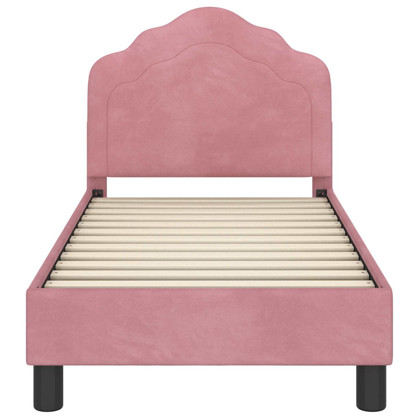 Struttura letto per bambini con testata Rosa 70 x 140 cm