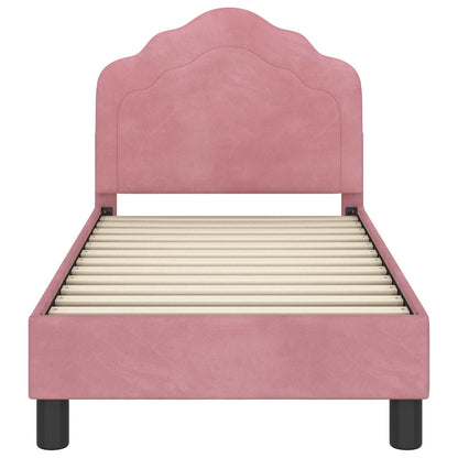 Struttura letto per bambini con testata Rosa 70 x 140 cm