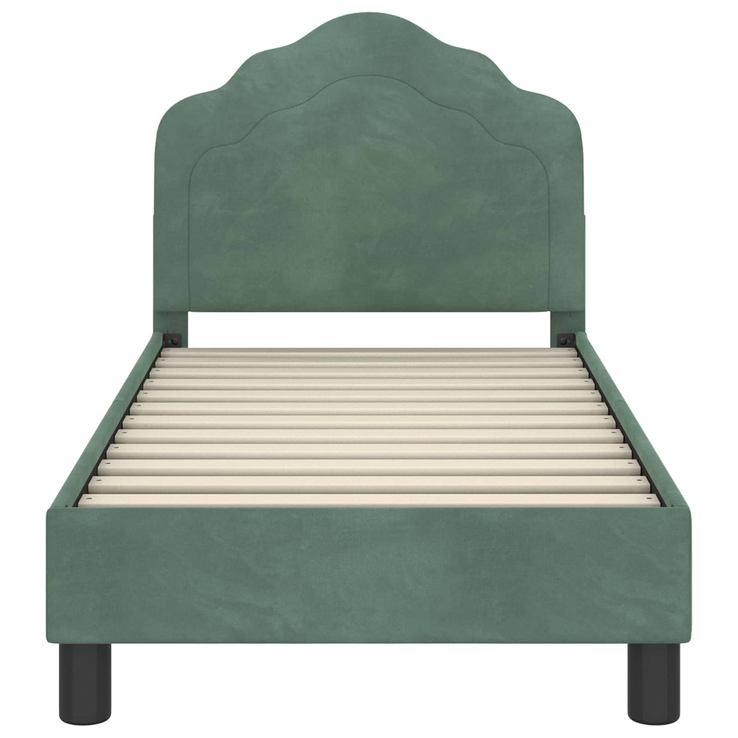 Struttura letto per bambini con testata Verde Mare 70 x 140 cm