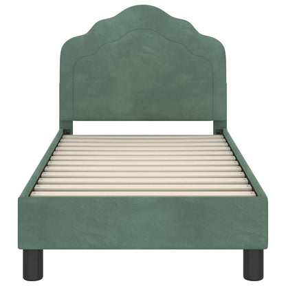Struttura letto per bambini con testata Verde Mare 70 x 140 cm
