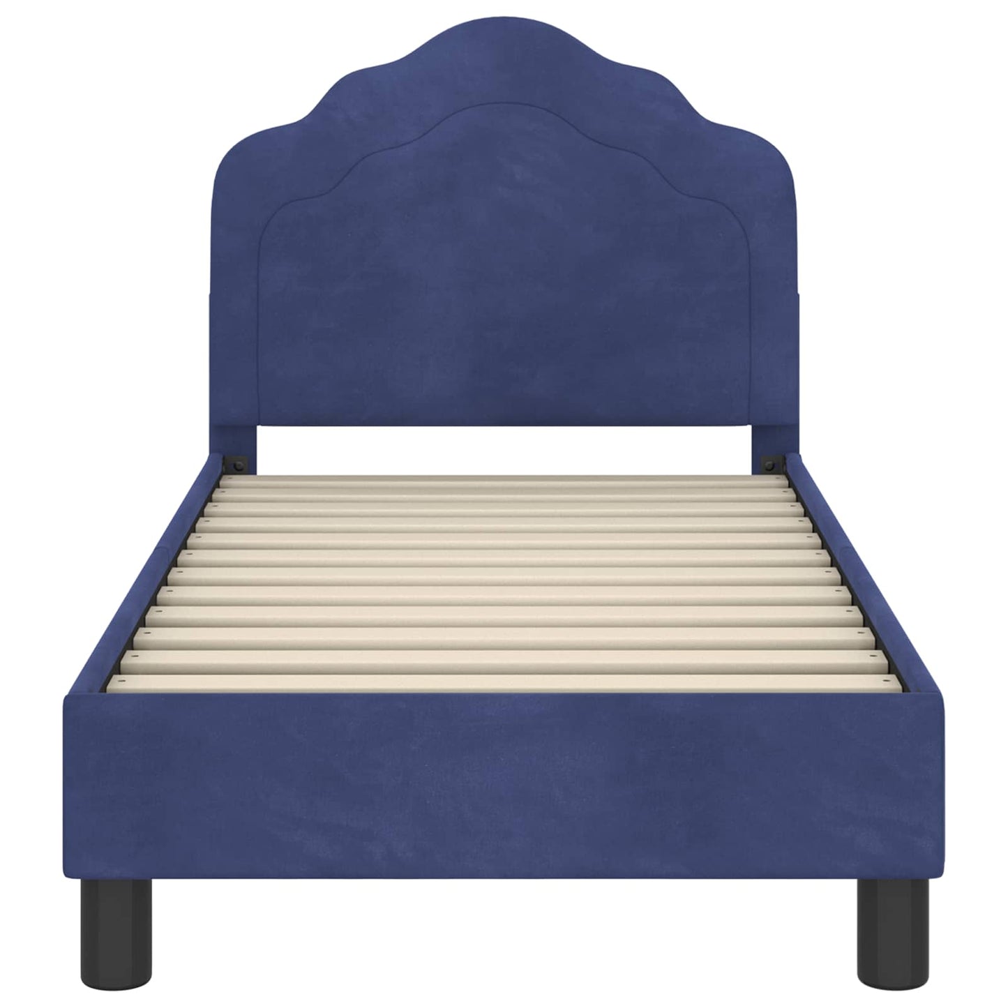 Struttura letto per bambini con testata Blu Polizia 70 x 140 cm