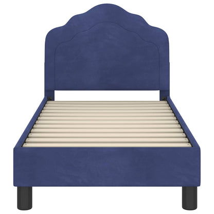 Struttura letto per bambini con testata Blu Polizia 70 x 140 cm