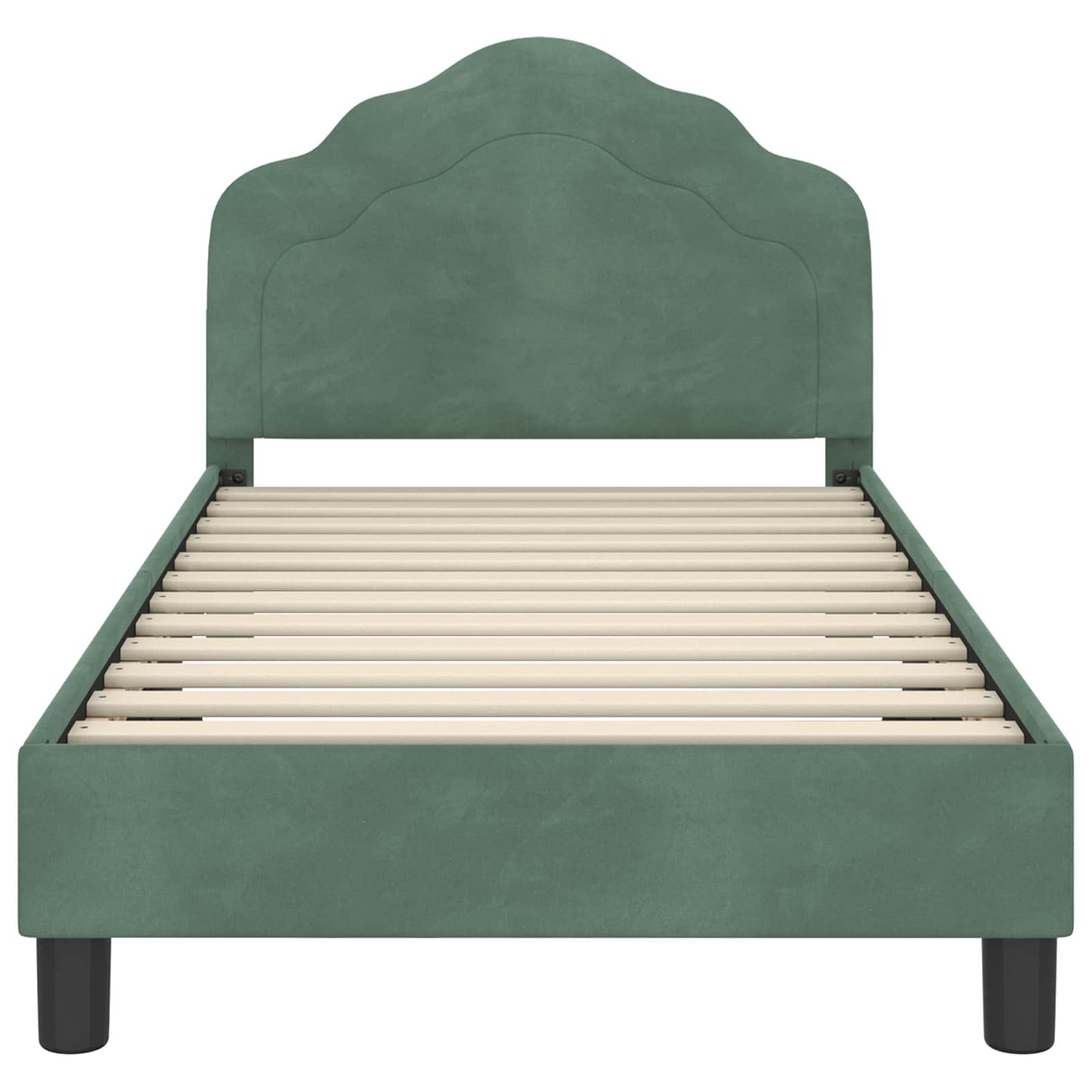 Struttura letto bambini con testata Verde Mare 80 x 160 cm