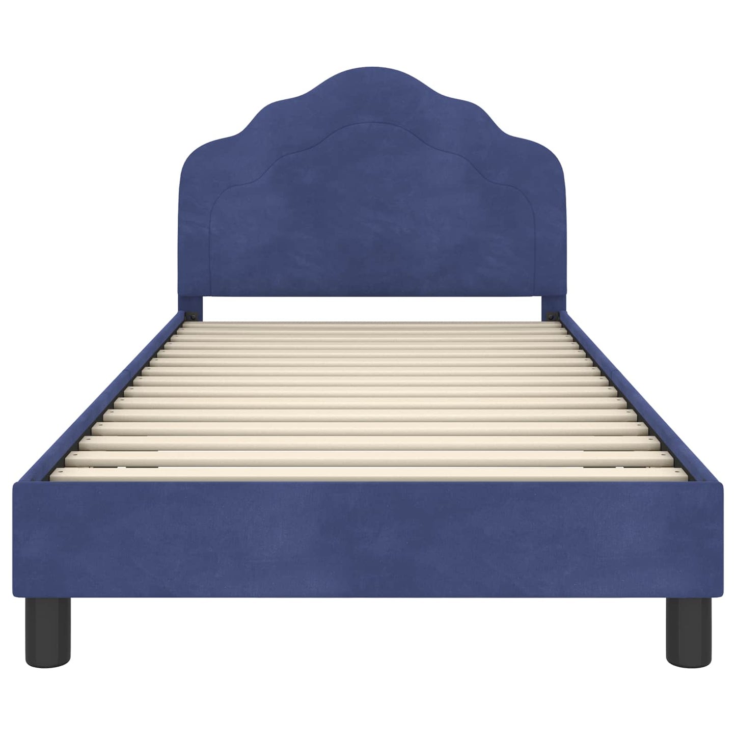 Struttura letto bambini con testata Blu Polizia 80 x 200 cm