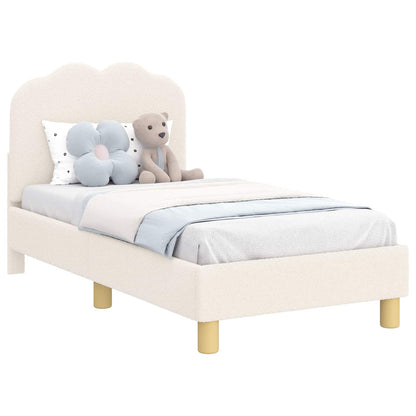 Struttura letto per bambini con testata Crema 70 x 140 cm