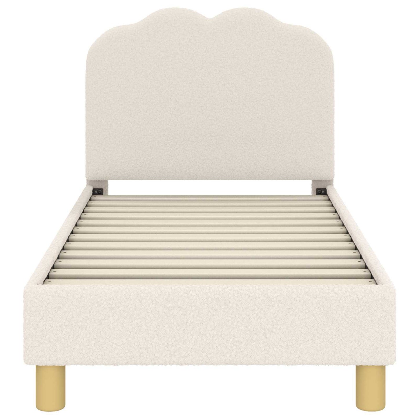 Struttura letto per bambini con testata Crema 70 x 140 cm