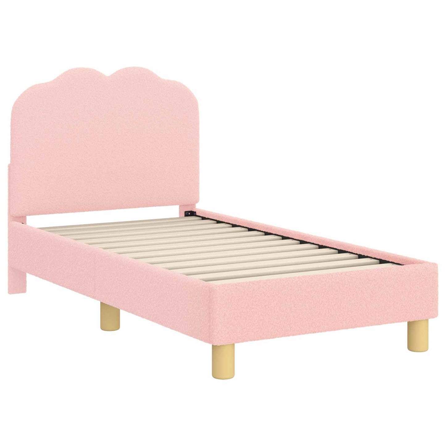 Struttura letto per bambini con testata Rosa 70 x 140 cm