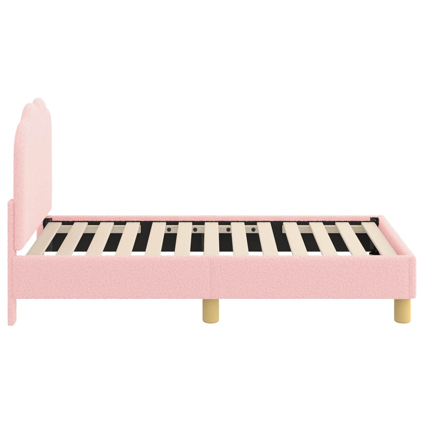 Struttura letto per bambini con testata Rosa 70 x 140 cm