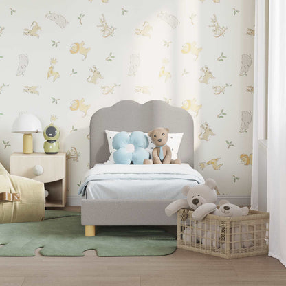 Struttura letto per bambini con testata Grigio chiaro