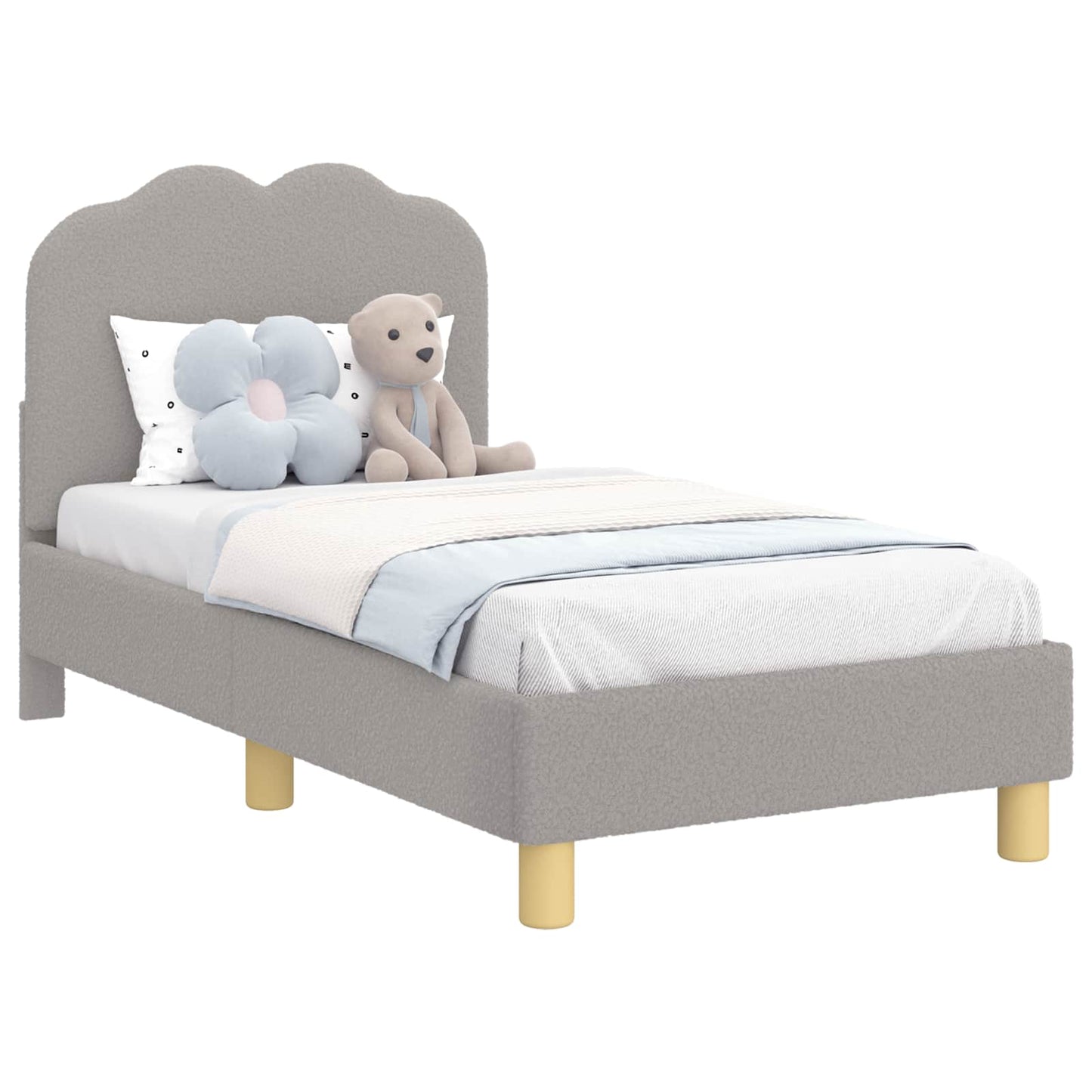 Struttura letto per bambini con testata Grigio chiaro