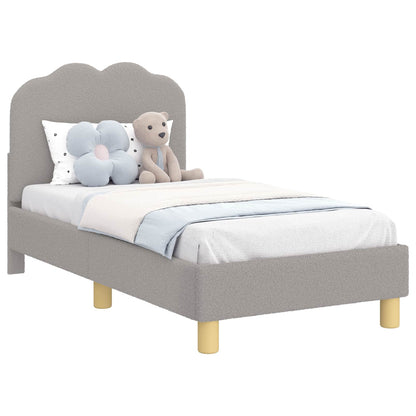 Struttura letto per bambini con testata Grigio chiaro