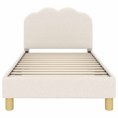 Struttura letto bambini con testata Crema 80 x 160 cm