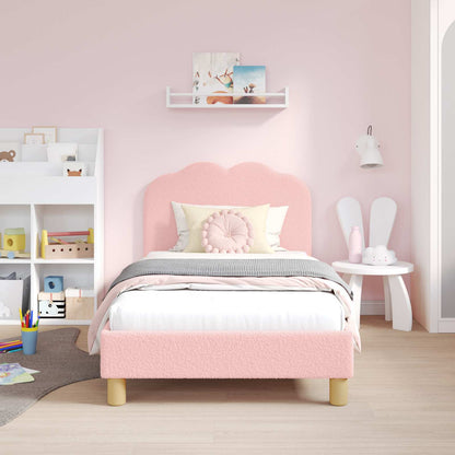 Struttura letto bambini con testata Rosa 80 x 160 cm