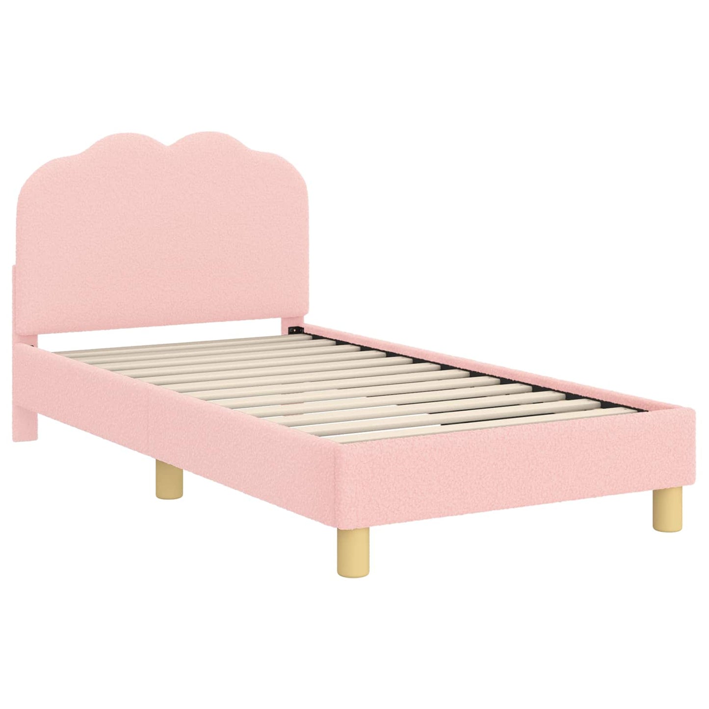 Struttura letto bambini con testata Rosa 80 x 160 cm