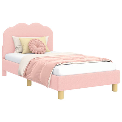 Struttura letto bambini con testata Rosa 80 x 160 cm