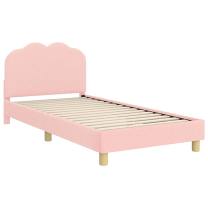 Struttura letto bambini con testata Rosa 80 x 200 cm