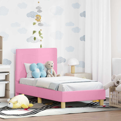 Struttura letto per bambini con testata Rosa 70 x 140 cm