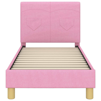 Struttura letto per bambini con testata Rosa 70 x 140 cm