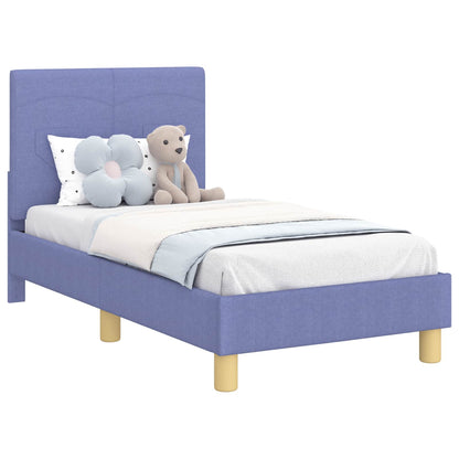 Struttura letto per bambini con testata Blu jeans 70 x 140 cm