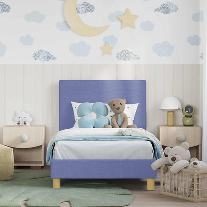 Struttura letto bambini con testata Blu jeans 80 x 160 cm