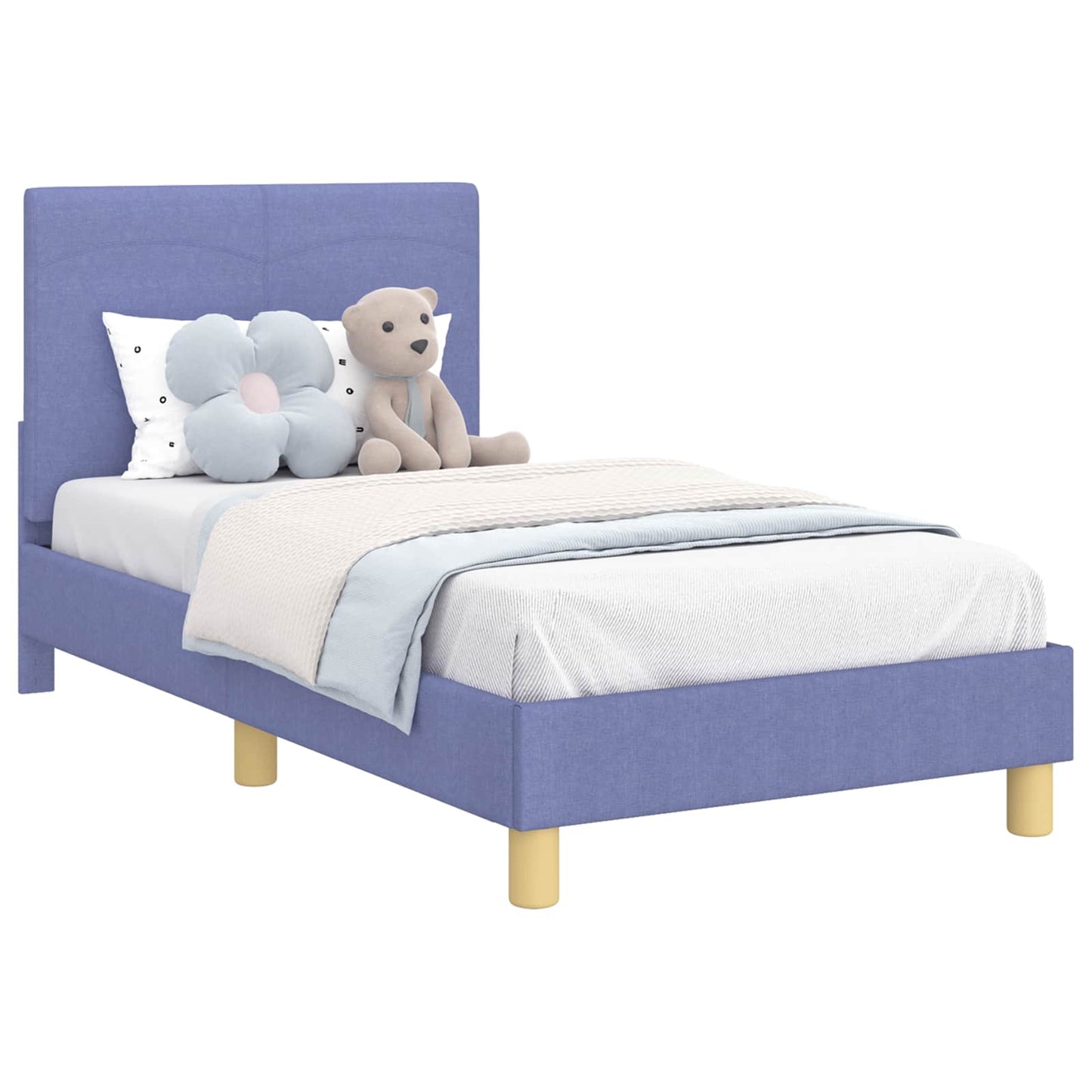 Struttura letto bambini con testata Blu jeans 80 x 160 cm