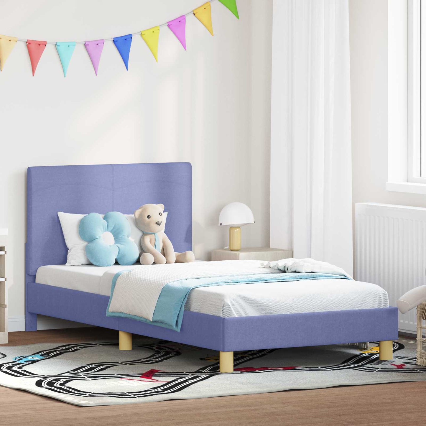 Struttura letto bambini con testata Blu jeans 90 x 200 cm
