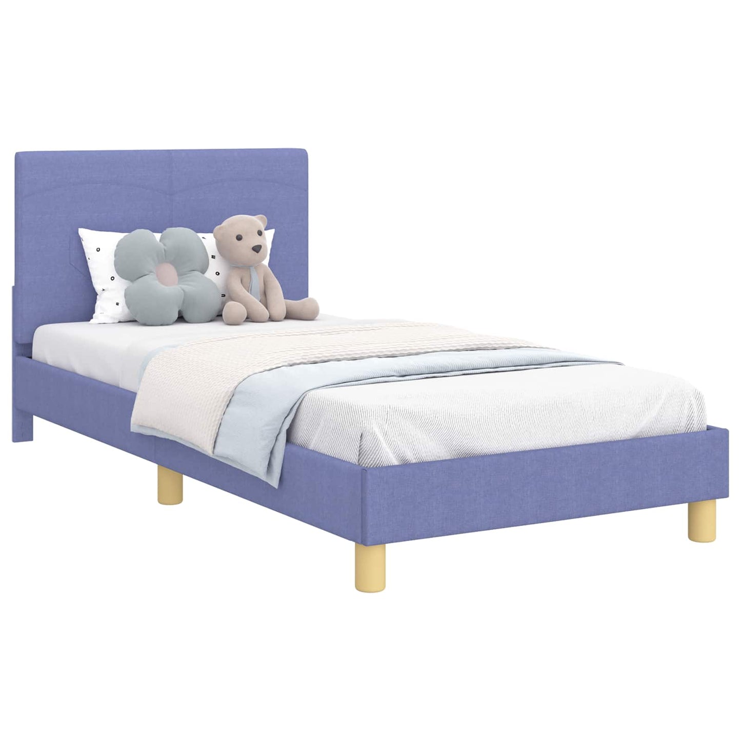 Struttura letto bambini con testata Blu jeans 90 x 200 cm