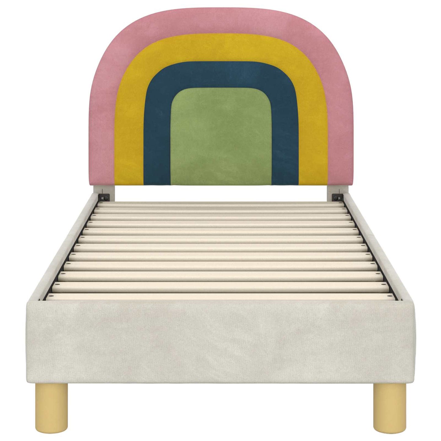 Struttura letto per bambini con testata Crema 70 x 140 cm