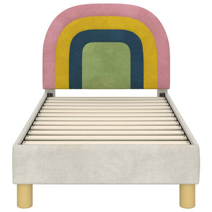 Struttura letto per bambini con testata Crema 70 x 140 cm