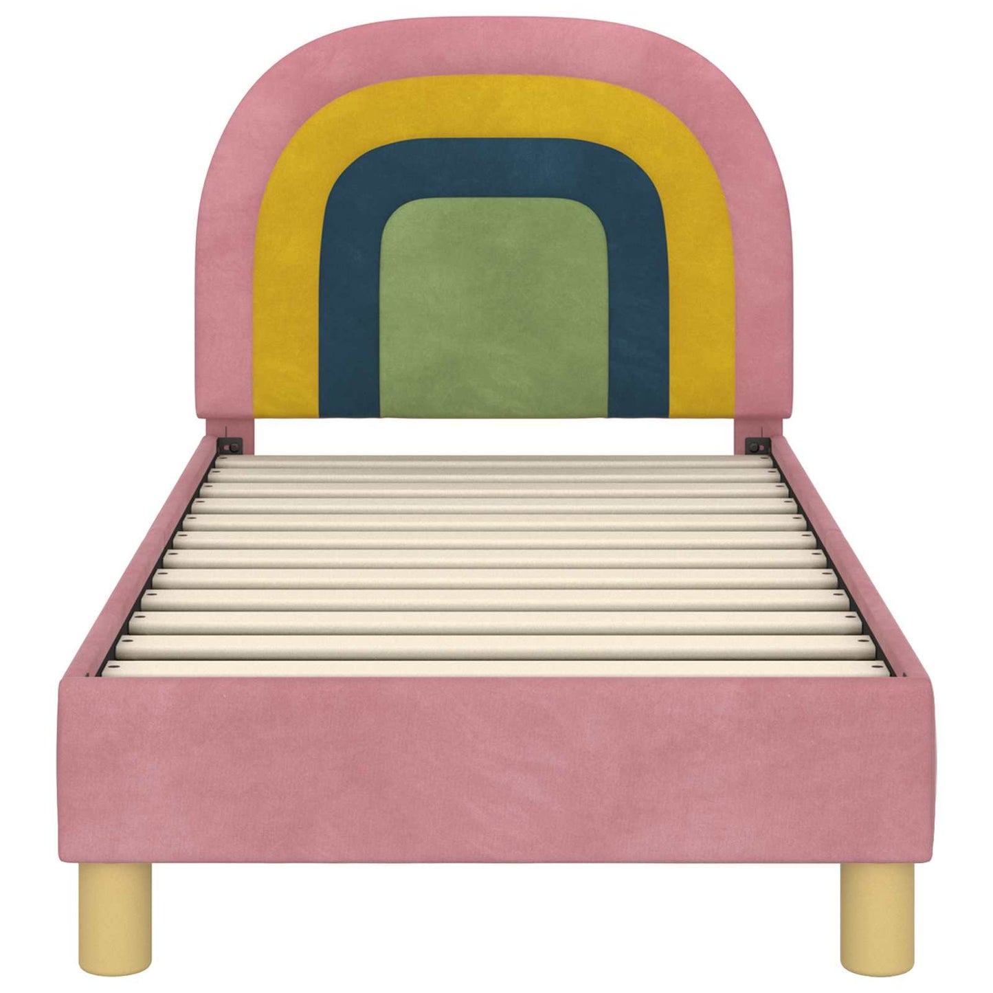 Struttura letto per bambini con testata Rosa 70 x 140 cm