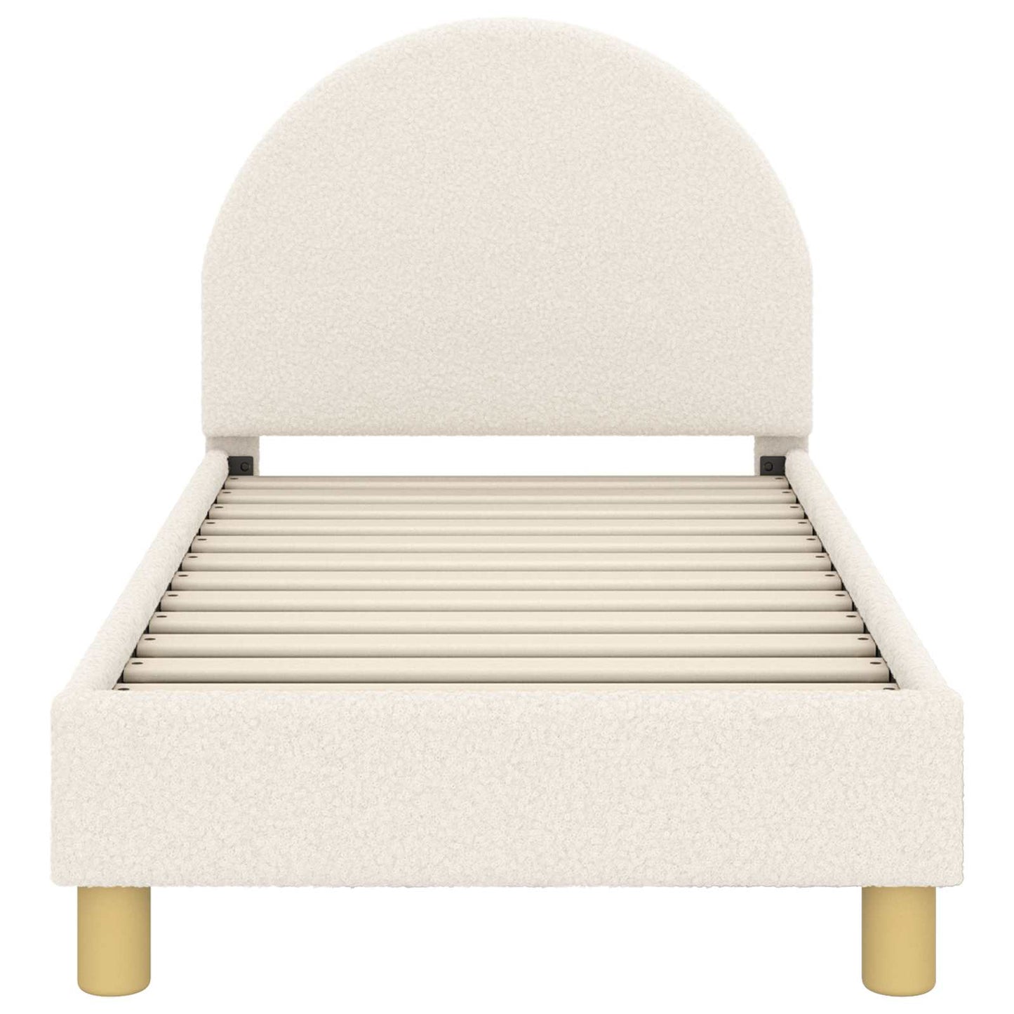 Struttura letto per bambini con testata Crema 70 x 140 cm