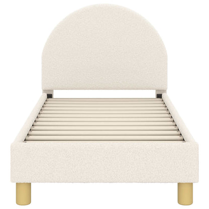 Struttura letto per bambini con testata Crema 70 x 140 cm