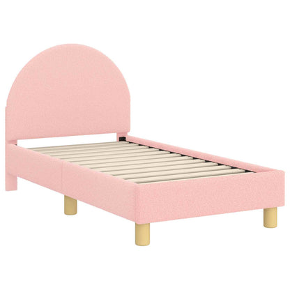 Struttura letto per bambini con testata Rosa 70 x 140 cm