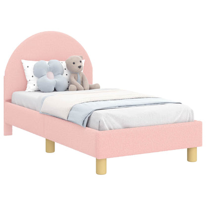 Struttura letto per bambini con testata Rosa 70 x 140 cm